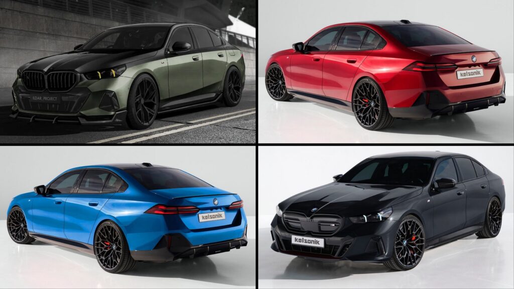 The BMW 5 Series range of colors
