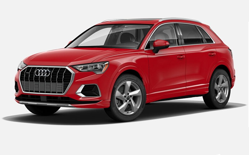 Audi Q3 Bold Colors like Red and Blue: