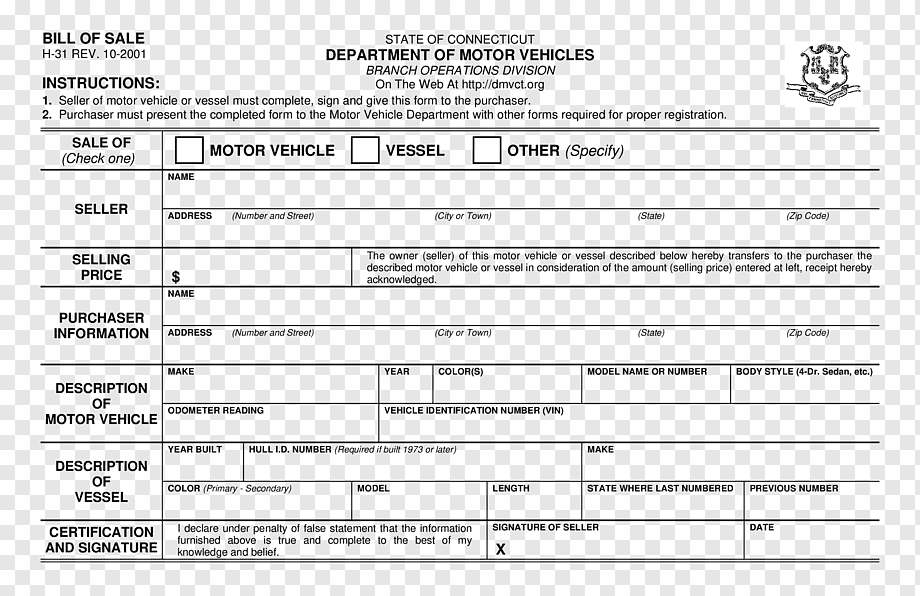 Formulario De Venta para autos usados